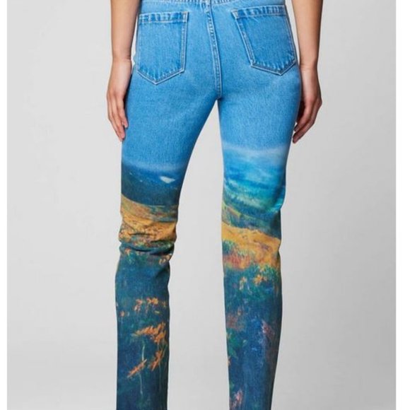 BLANK NYC - Flower Field Design Jean - US Size 24 Waist - Picture 2 of 4